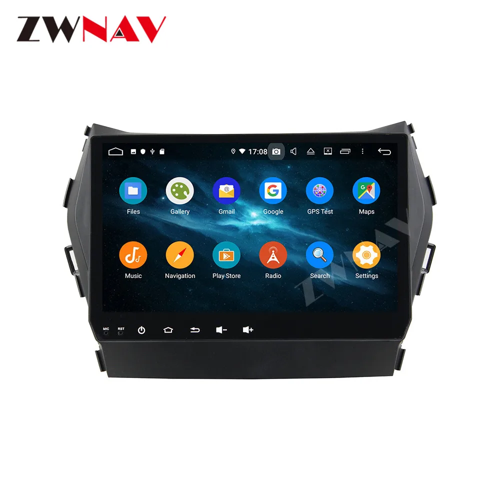 Android 9 IPS экран PX6 DSP для Hyundai IX45 Santa fe 2013 2017 автомобильный без DVD GPS мультимедийный