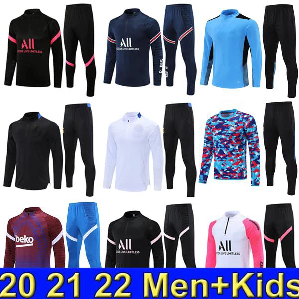 

2122 soccer tracksuit tracksuits football marseille training suits kit chandal futbol Men mens jacket tuta set sets Sportswear