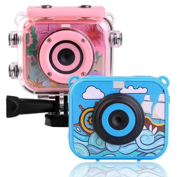 

Mini Children Kids Video Action Camera 2.0'' LCD 12MP HD 1080P Sport Camera 30M Waterproof Outdoor Sports DV Bike Helmet Camera