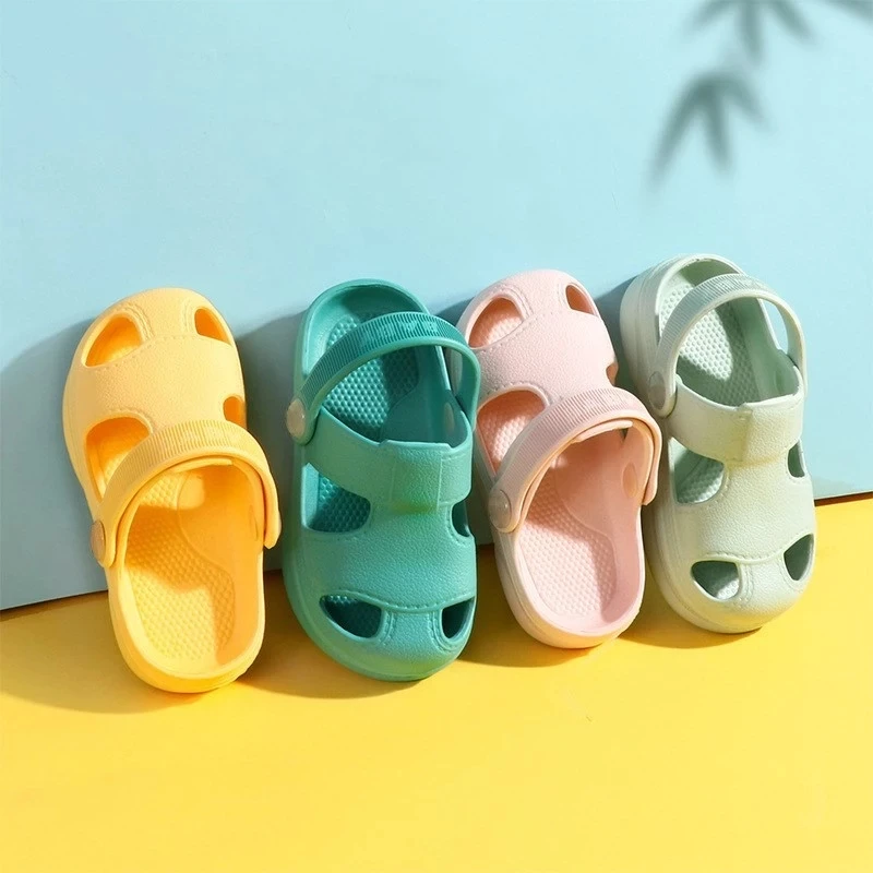 

Summer New Baby Hole Shoes Children Nice Non -slip Soft Floor Slipper Baby Boys Girsl Beach Sandals for 1-6 Years