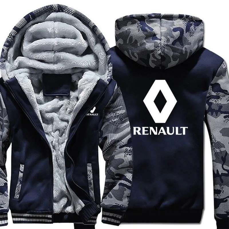 

2020 New Arrival Winter zipper for Renault sweatshirt Tops men Warm Thickening coat Hoodies jackets