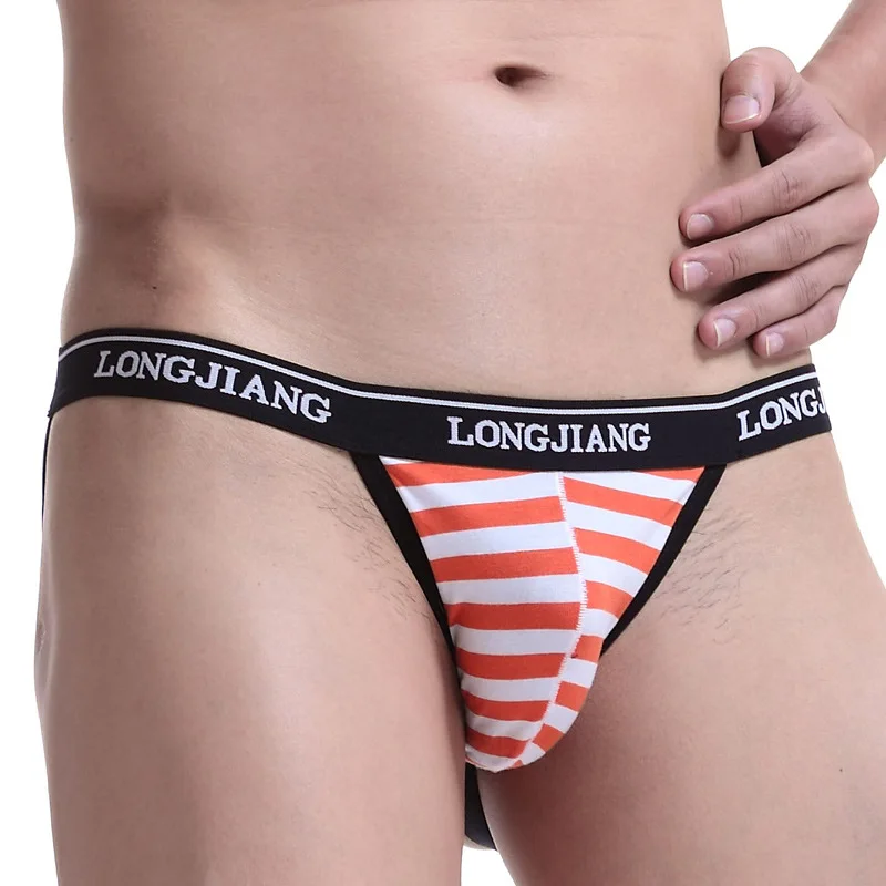 Мужские трусы стринги с мешочком для пениса черные джоки бандаж сексуальное