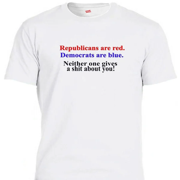 

REPUBLICANS & DEMS Funny WWG1WGA,Swomp ,MAGA,"Donald Trump" T-SHIRT T-1470Wht