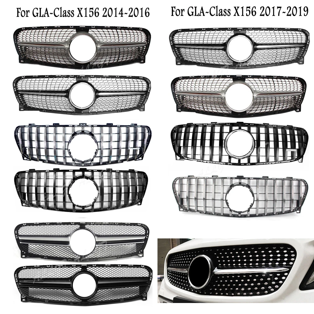 Передняя заготовка для гонок решетка бампера верхняя часть Mercedes Benz GLA Class X156 2014 2020
