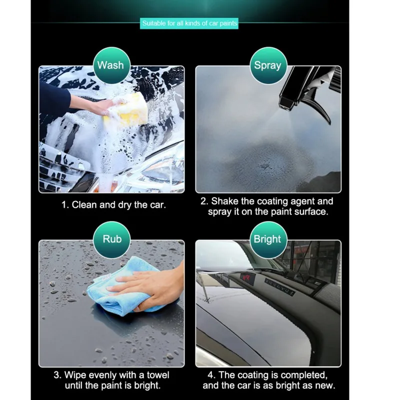 Водоотталкивающее покрытие из наностекла для автомобиля 100 мл|Шлифовальная