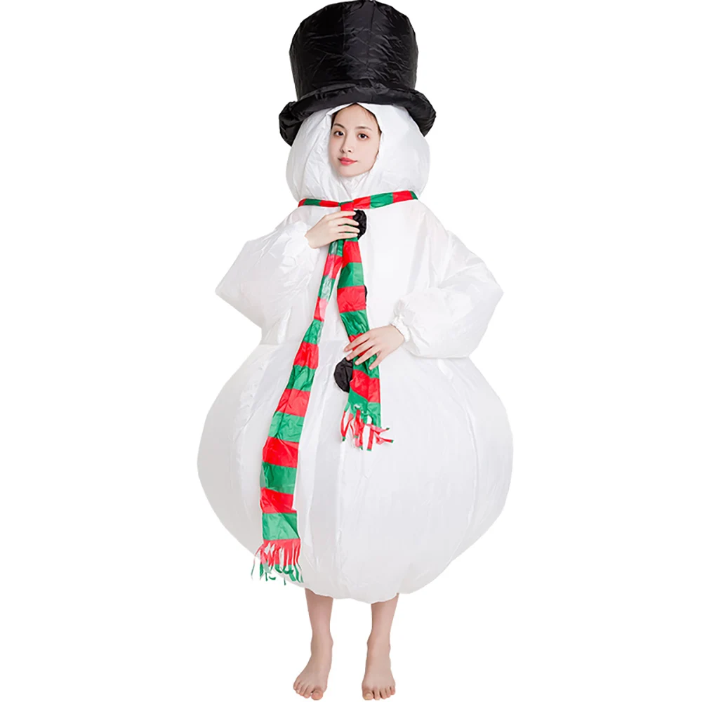 

Adult Santa Claus Inflatable Costume Fantasy Cosplay Christmas Anime Fancy Dress Snowman Air Blow Up Carnival Costumes Jumpsuit