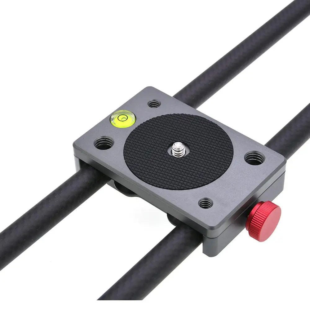 

Carbon Fiber Mini Slider Rail Desktop Bearing-type DSLR Camcorder Stabilizer Tripod for Samrtphone Holder