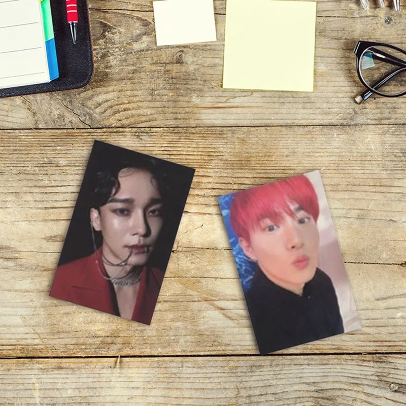 

6Pcs/set KPOP New Album Obsession Autograph Self Made Paper Card Photo Card Poster HD Photograph Fans Gift Fans Collection