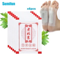 6bags wormwood extract foot patch lose weight body detox improve sleep quality ahesives chinese herbal plaster health care c2040