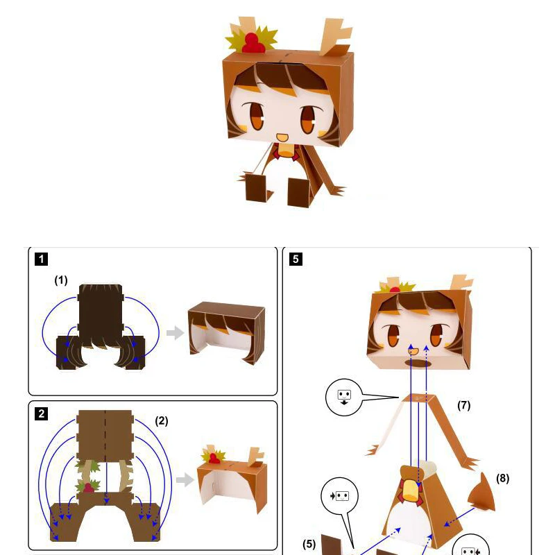 14 типов 3D бумажных моделей бумажные ремесла родитель-ребенок ручная работа