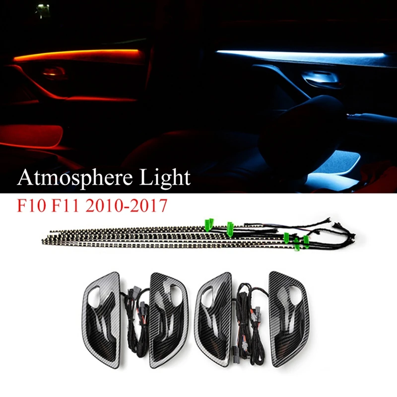 

Door Inner Handle Atmosphere Light Door Bowl Handle Frame Light Led Door Light Strip For-BMW 5 Series F10/F11 2010-2018