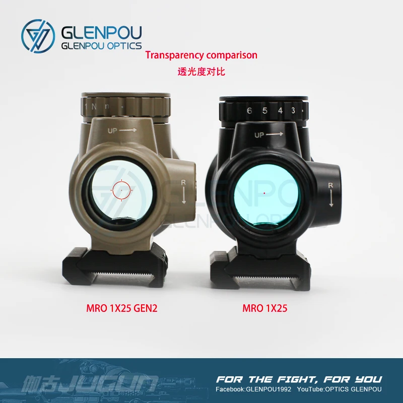 GlenpouTrijicon MRO Red Dot прицел 3X Combo AR тактический оптика Trijicon охотничьи прицелы с низкой
