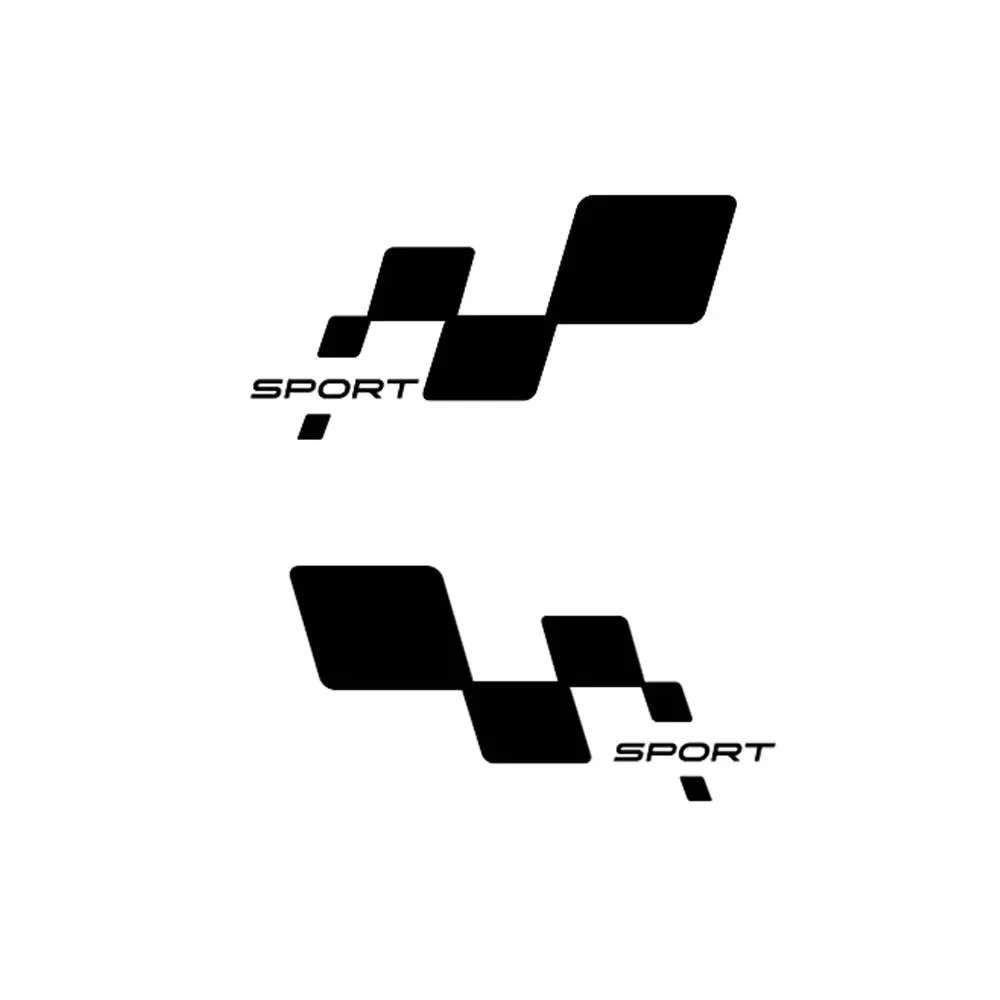 

2Pcs Car Door Side Stickers for Renault Clio RS Megane 2 3 Twingo Lattices Sport Body Decor Vinyl Decals