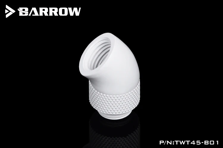 Адаптер Barrow TWT45-B01 для водяного охлаждения резьба G1 / 4 дюйма поворот на 45 градусов