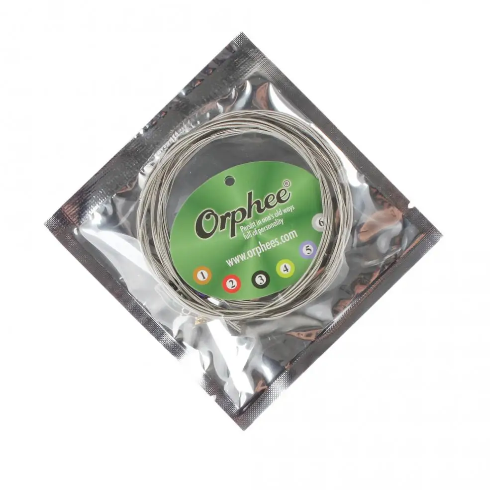 6 teilesatz orphee praktiziert vernickelt stahl gitarre saiten für elektrische gitarre mit original einzelhandel paket 010 046 free global shipp