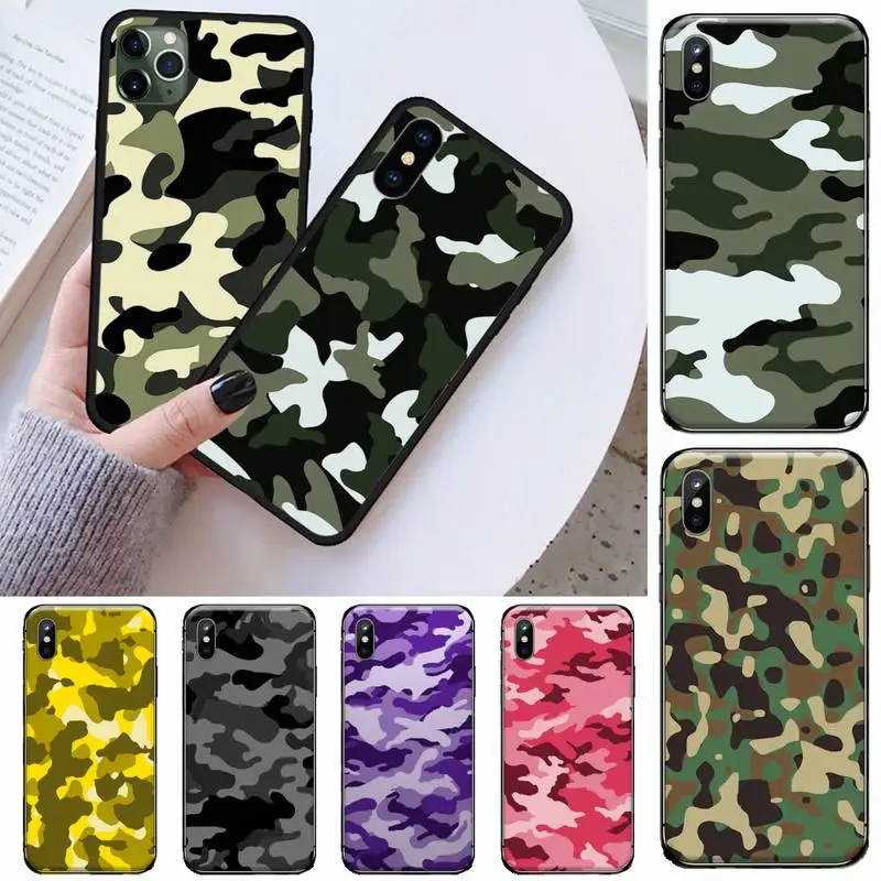 

Military camouflage Phone Case for iPhone 11 12 mini pro XS MAX 8 7 6 6S Plus X 5S SE 2020 XR