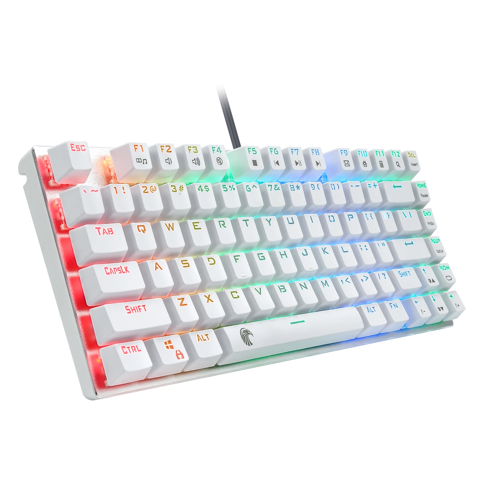 Игровая клавиатура без ключа коричневая тактильная с переключателем