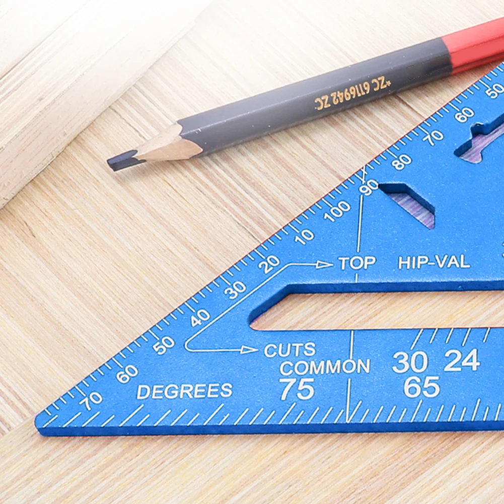 

12 inch Triangle Ruler Angle Measuring Ruler Portable Measure Accurately Tools for Building Framing Tools Gauges