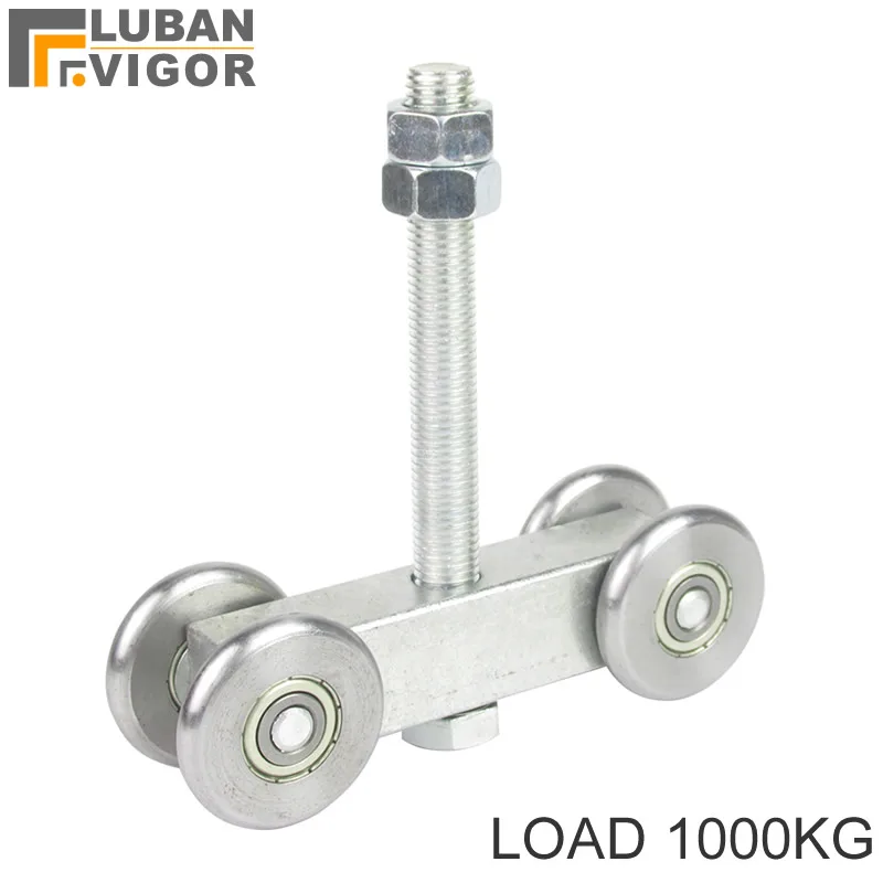 Сверхмощное подвесное колесо для раздвижной двери с подшипником нагрузка 1000 кг