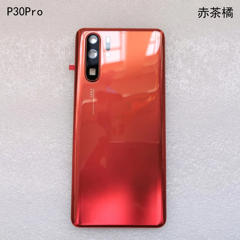 Для huawei P30 Pro задняя крышка батарейного отсека стеклянная задняя крышка корпуса дверная камера стеклянная рамка объектива Запасные части для ремонта