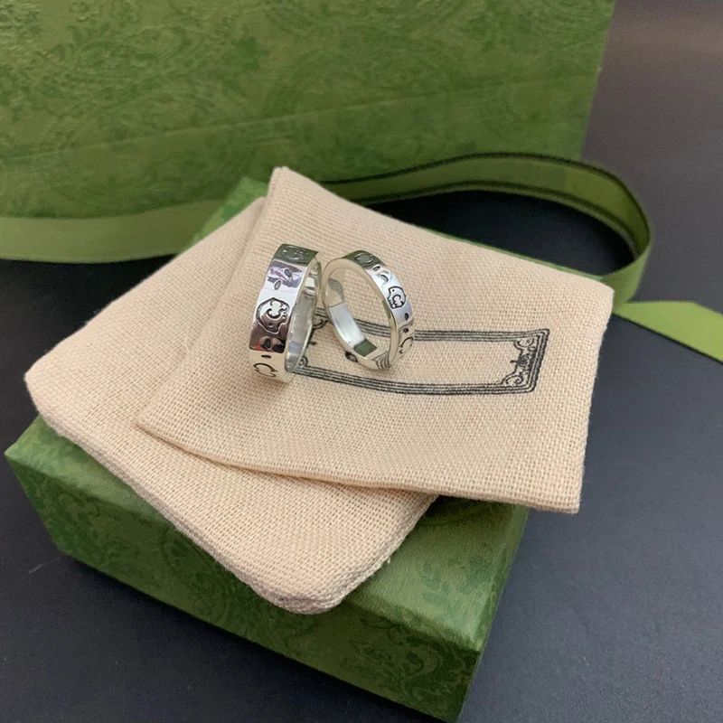 

Ag925 Sterling Silver Ghost Series Elf Luxury Brand Trend Retro Hip Hop Couple Men And Women Ring Party Birthday Gift