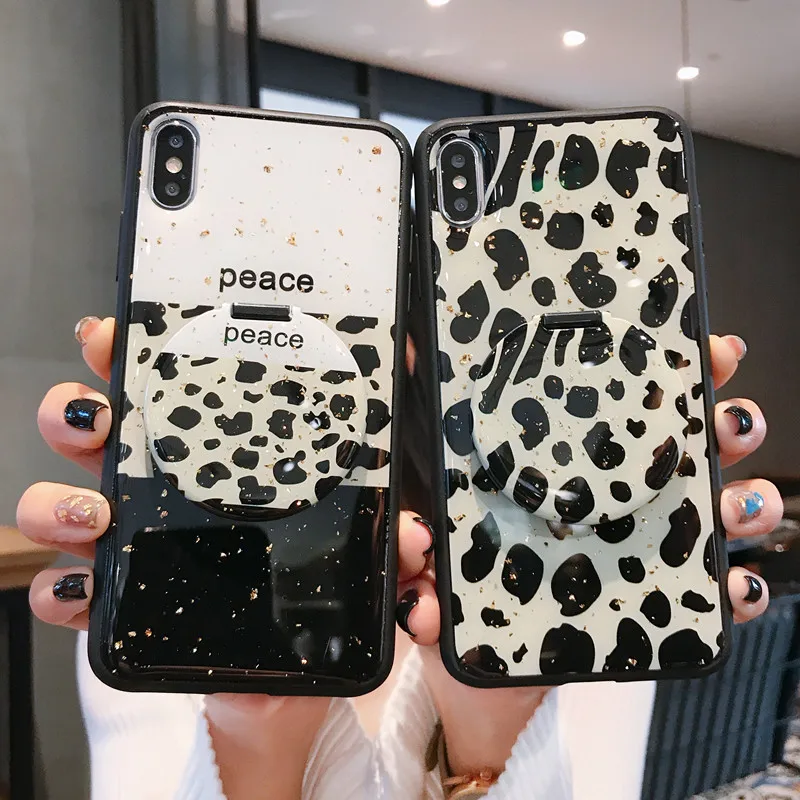 Модный простой женский чехол с леопардовым принтом для телефона Iphone X 11 Pro Xs Max Xr 10 8