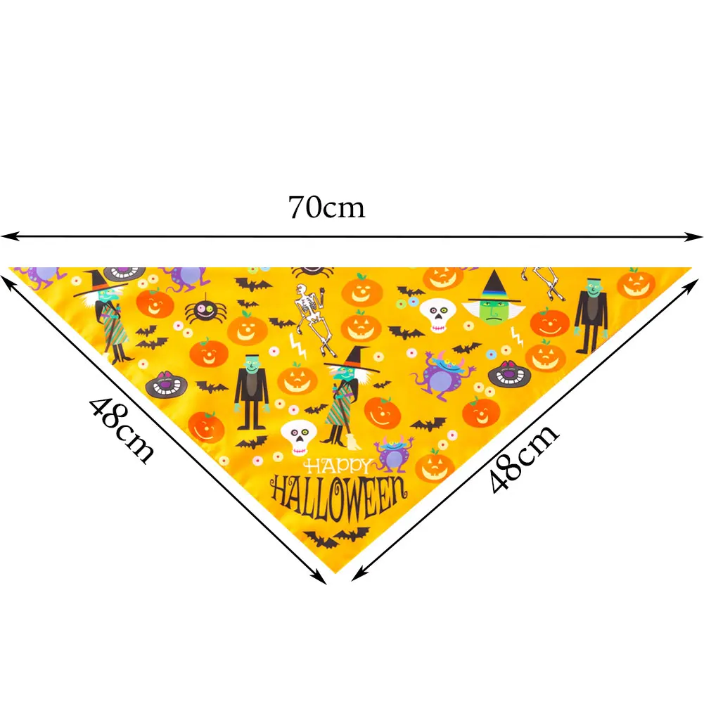 Хэллоуин для домашней собаки бандана хлопок нагрудник Уход Аксессуары