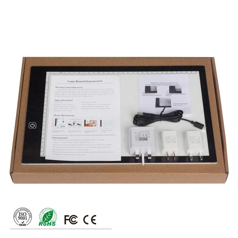 

LED Drawing Tablet Light Box Tracer A4 Graphic Writing Digital Tablet Copy Pad Board for Diamond Painting Sketch Anime Dropship