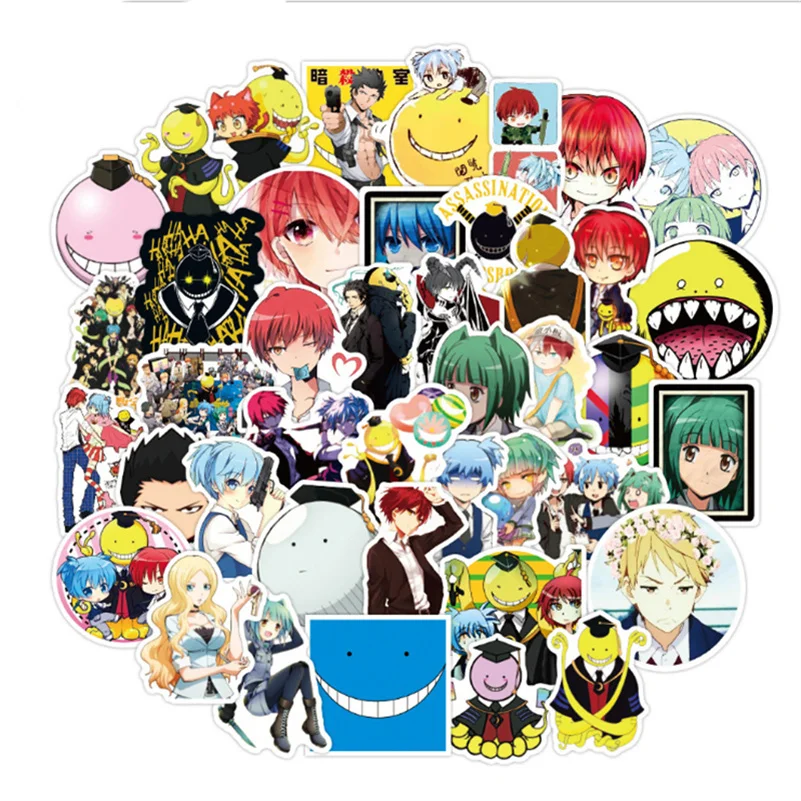 

10/30/50PCS New Anime Assassination Classroom Graffiti Stickers Notebook Skateboard Children Luggage Toy Decoration Wholesale