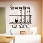 Винтажная лабораторная химическая научная Наклейка на стену, виниловый интерьер, художественный декор, школьная классная наклейка, съемные Настенные обои A827