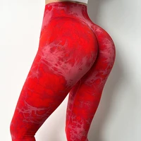 printed pants tie dye women sexy leggings leopard peach hip up workout tights gym pants seamless leggings high waist pants women