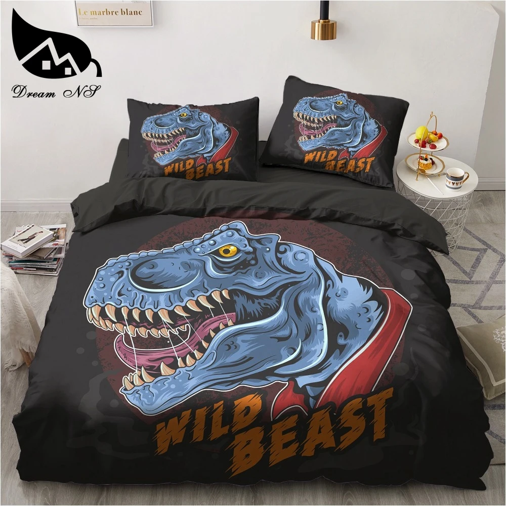 

Dream NS 3Pcs dinosaur lion snake pattern Bedding Home Textiles Set juego de cama Bedclothes Duvet Cover Pillowcase Bedding Sets