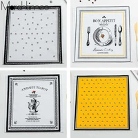 north europe linen kitchen coaster dining table mat pads cup placemat tea mats home decor western napkin square non slip pads