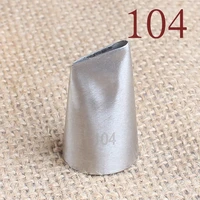 104 304 stainless steel rose petals decorating nozzle inside and outside seamless baking diy tool small number