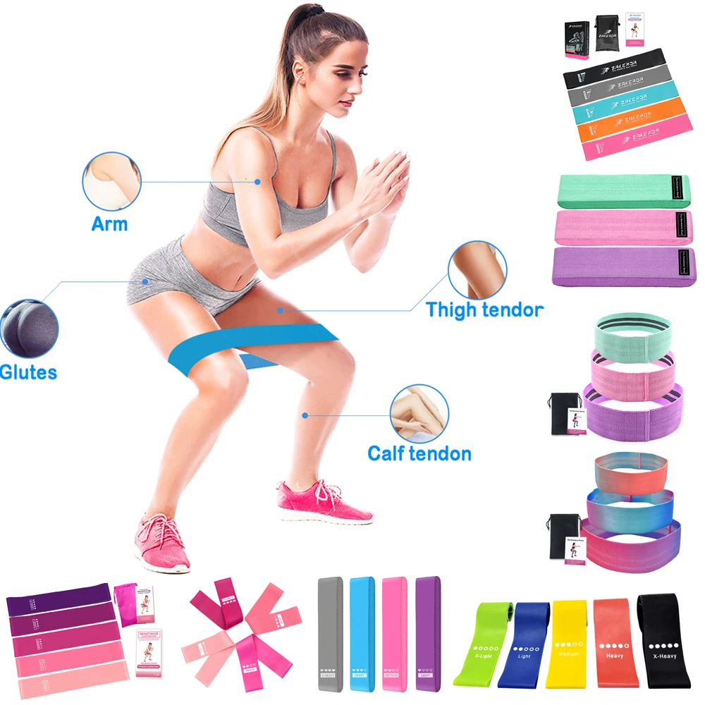 Набор из 5 пар/4/3 петли Эспандеры для занятий спортом Фитнес Офис тренажерный