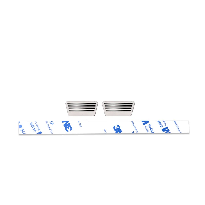 1 пара педаль заднего бампера металлическая декоративная деталь для 1/10 RC