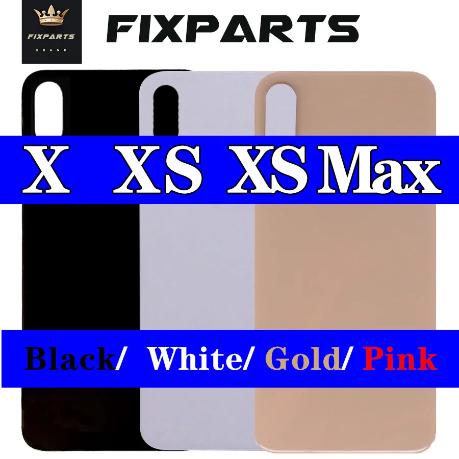 

100% протестированная задняя крышка черный белый чехол для iphone X XS MAX XR Задняя стеклянная батарея Корпус для двери запасные части XS задняя крыш...
