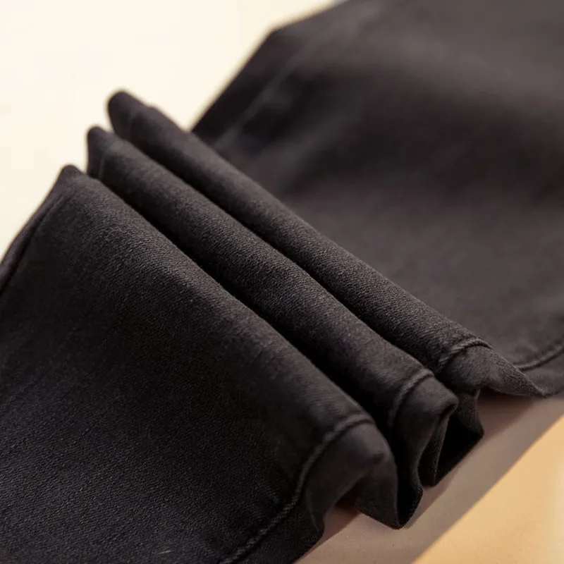 

Jeans Female Denim Pants Black Color Womens Jeans Donna Stretch Bottoms Feminino Skinny Pants For Women Trousers Plus Size