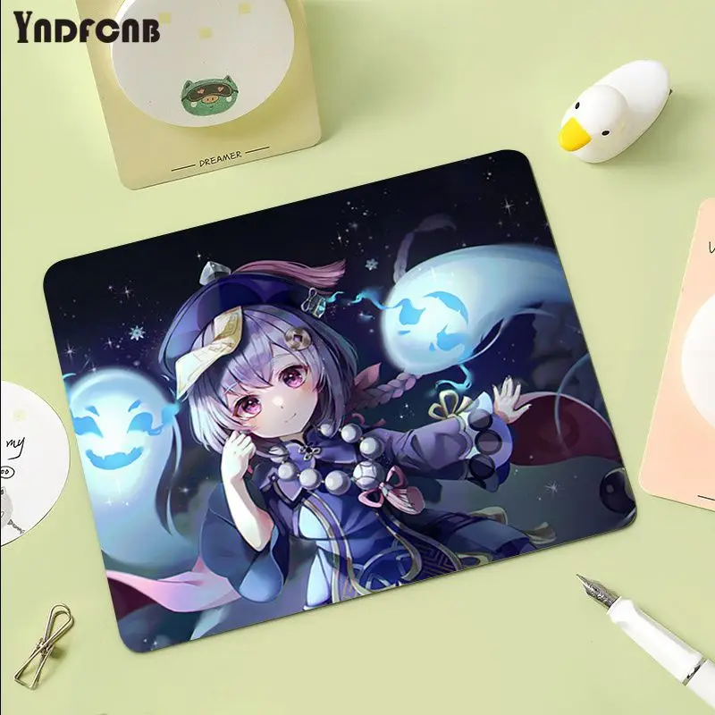 

YNDFCNB New Arrivals Genshin Impact Qiqi Silicone Pad to Mouse Game Smooth Writing Pad Desktops Mate gaming mouse pad