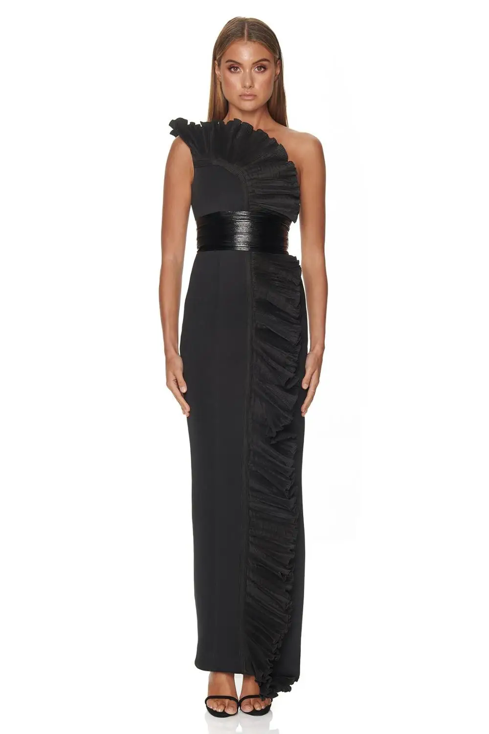 

2020 New Design Elegant One Shoulder Long Bandage Dress For Women