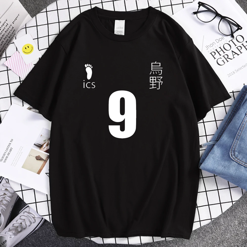 

Summer New 2021 Tee Shirt Kageyama Tobio Haikyuu Cartoon T-Shirts Men Hip Hop Fashion Funny Tops Brand Casual Mens T Shirts