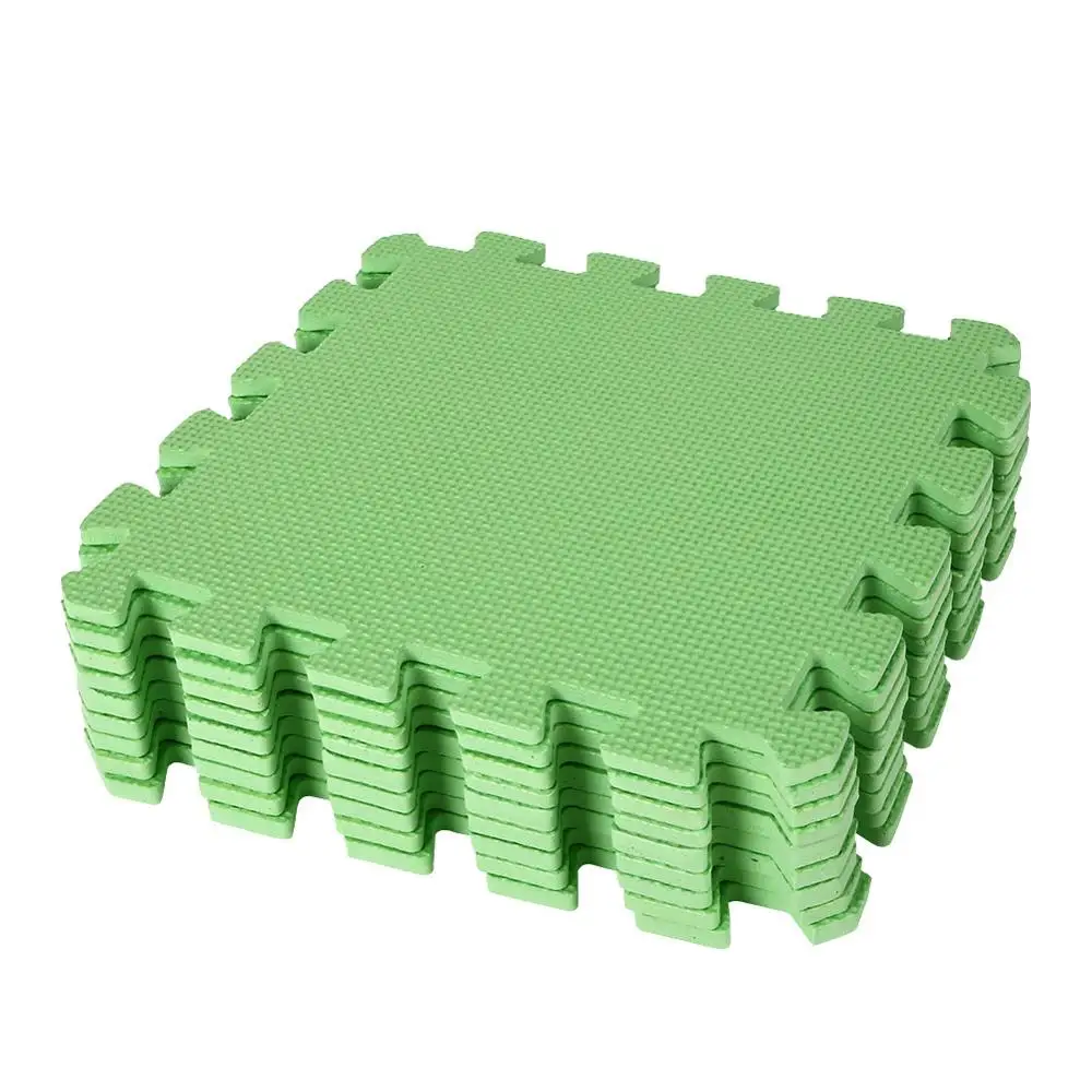 green 9 шт./компл. головоломки игры головоломки пенный напольный коврик тренажерный зал толстый квадраты коврики и ковры для детской комнаты плитка детские игрушки Ванная комната коврик - Цвет: green