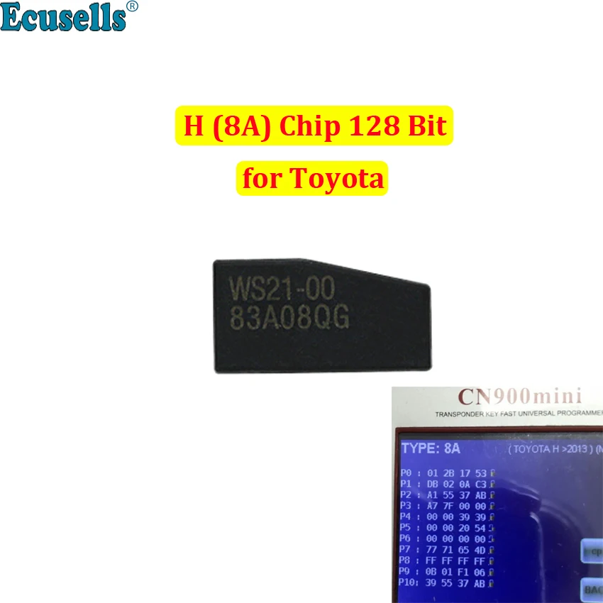 1 шт./5 шт. Автомобильный ключ чип транспондер H (8A) 128 бит 2013 для Toyota Rav4 Camry Corolla Highlander