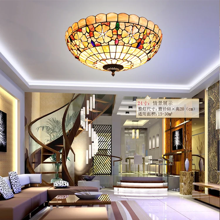 Светодиодные турецкие богемные потолочные светильники из натуральной раковины Tiffany в средиземноморском стиле, люстры для кухни, гостиной, бара, потолочная лампа