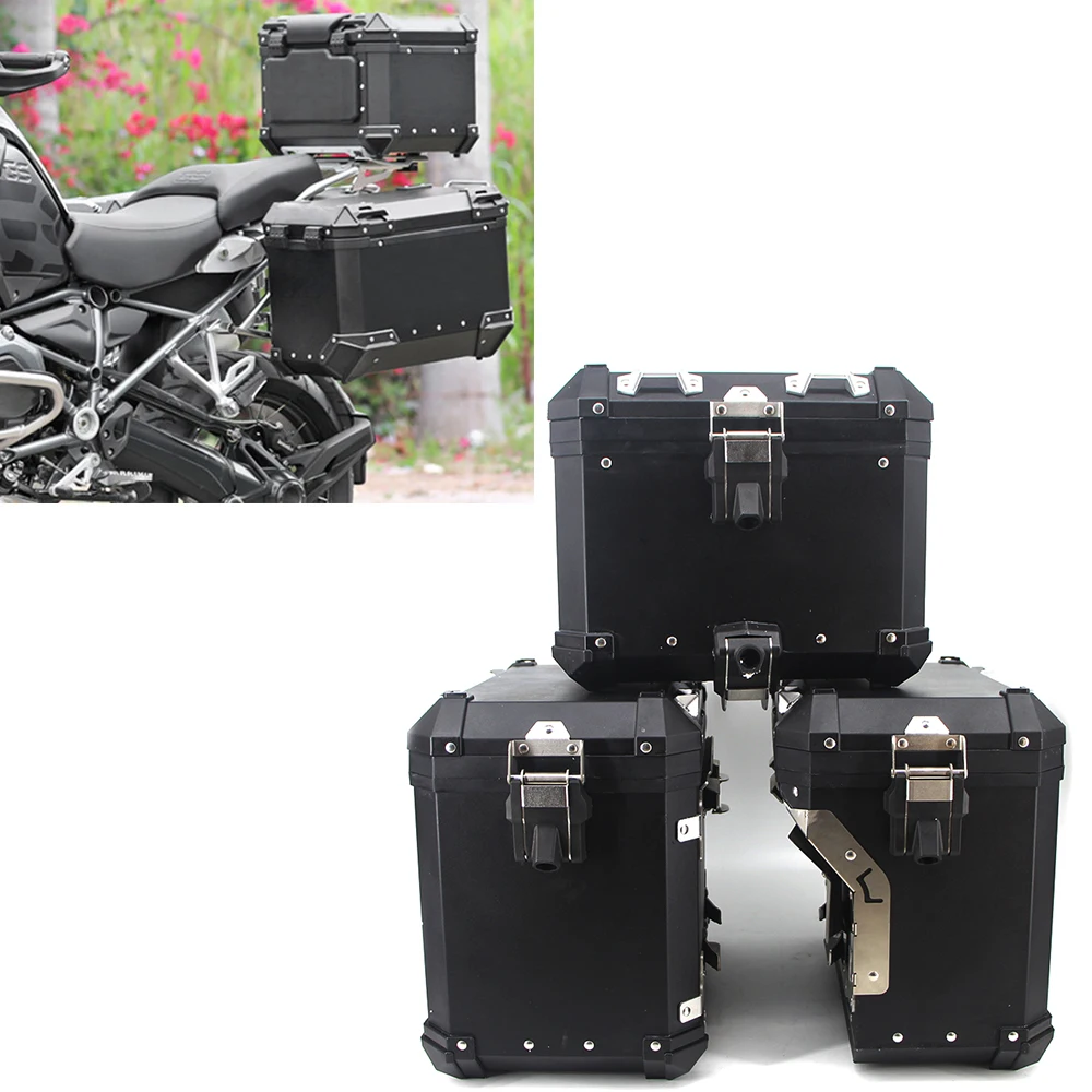 Для R1200GS ADV LC R1250GS/ADV LC 14- черный задний Чехол для мотоцикла, сумка для багажника, верхний чехол из нержавеющей стали, стиль