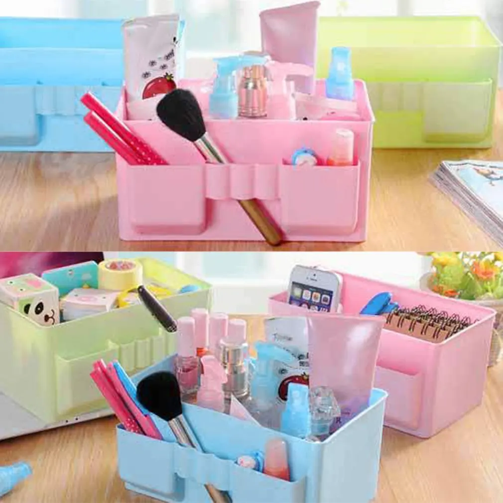 Мульти-слоты дизайн макияж расположение коробка для хранения Органайзер