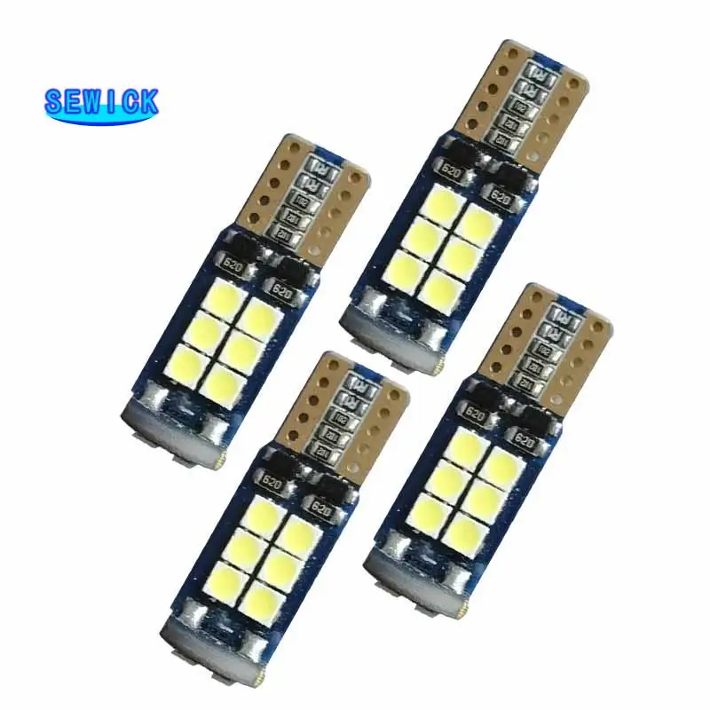 

200pcs T10 16 SMD 4014 Chips Led W5W 194 Car styling Side Wedge Map door reading Tail Light Lamp Bulb White DC 12V