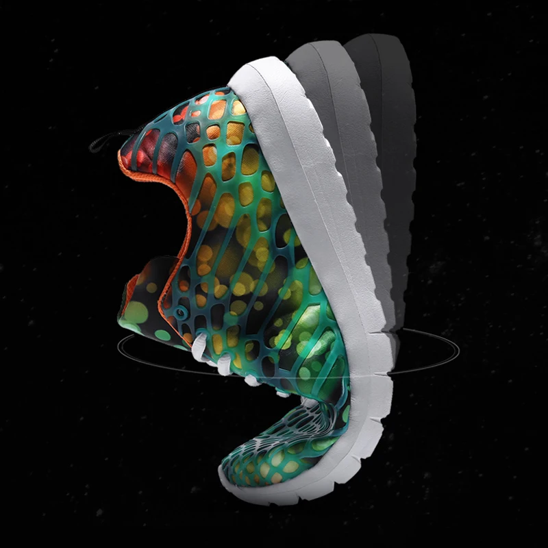 Кроссовки мужские/женские цветные из ПУ кожи дышащие удобные для улицы бега