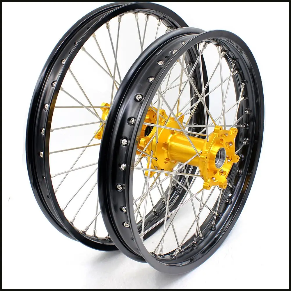 Комплект колес для мотоцикла 21/18 YAMAHA YZ125 YZ250 1999-2021 YZ250F 2001-2021 YZ450F 2003-2021 GOLD HUB |
