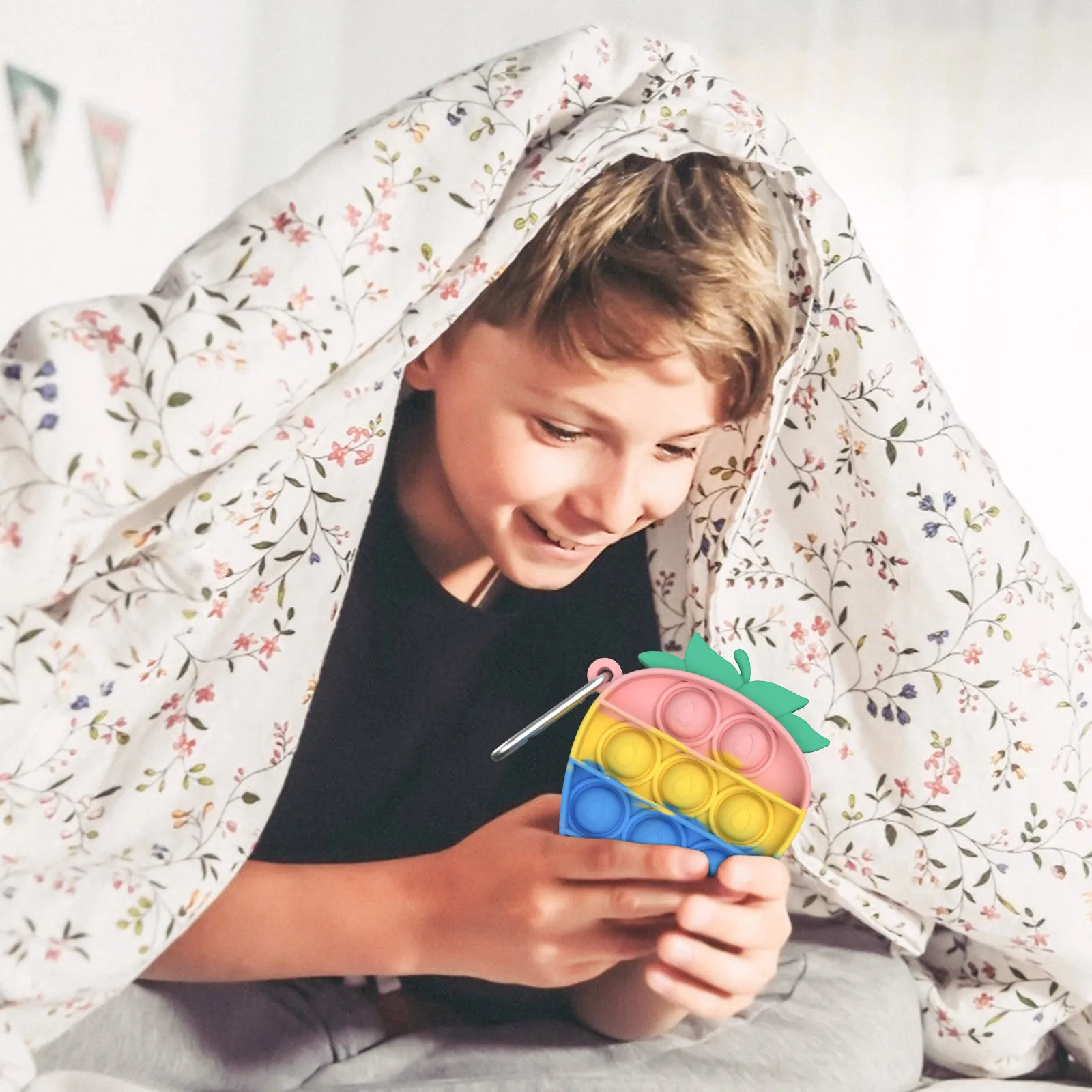 Брелок-головоломка для снятия стресса Радужный цвет облегчения детского и